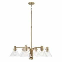 Promo 🤩 Capital Lighting Greer 6-light Chandelier W/ Clear Glass Aged Brass 🎁 -Capital Lighting Shop unnamed file 1907