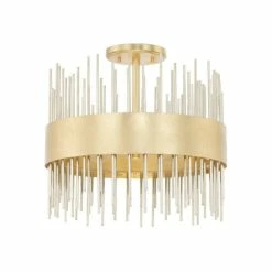 Deals ✔️ Capital Lighting Lena 4-light Fire And Ice Semi-Flush Mount - Fire And Ice ✔️