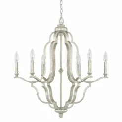 New 🤩 Capital Lighting Blair 6-light Antique Silver Chandelier ❤️