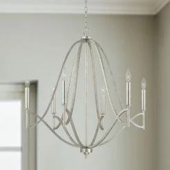 Top 10 💯 Capital Lighting Sylvia 32" 6-light Chandelier W/ White Fabric Stay-Straight Shades Antique Silver 😉 -Capital Lighting Shop unnamed file 1935