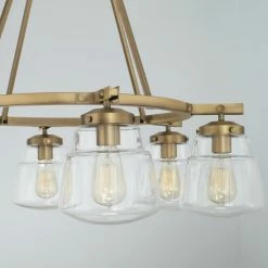 Cheapest 🧨 Capital Lighting Dillon 31" 6-light Chandelier W/ Clear Glass Aged Brass 🥰 -Capital Lighting Shop unnamed file 1945