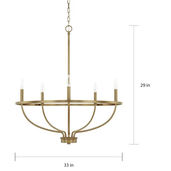 Flash Sale ✨ Capital Lighting Greyson 5-light Chandelier Bronze ✨ 3 Flash Sale ✨ Capital Lighting Greyson 5-light Chandelier Bronze ✨ - Image 3