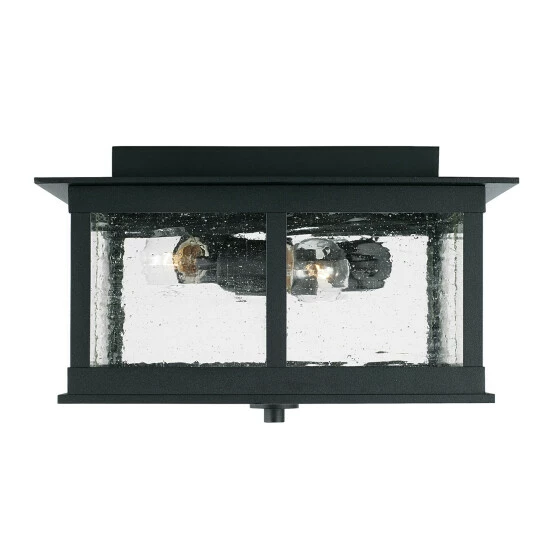 Best deal ๐ Capital Lighting Barrett 13" 3-light Outdoor Flush Mount W/ Antiqued Glass Oiled Bronze ๐ 4 Best deal ๐ Capital Lighting Barrett 13" 3-light Outdoor Flush Mount W/ Antiqued Glass Oiled Bronze ๐ - Image 4