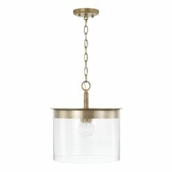 Brand new ๐ Capital Lighting Mason 1-light Convertible Pendant/ Semi-Flush Mount Brushed Nickel ๐