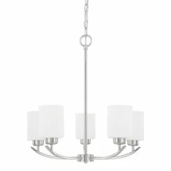 Wholesale 💯 Capital Lighting Dixon 5-light Chandelier Brushed Nickel ⌛