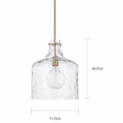 Best reviews of 🧨 Capital Lighting 1-Light Clear Water Glass Shade Pendant Bronze 🥰 -Capital Lighting Shop unnamed file 2