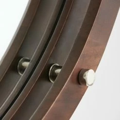 Cheapest 🎁 Capital Lighting 29.75" Polished Nickel/ Dark Wood Decorative Wooden Frame Mirror ⭐ -Capital Lighting Shop unnamed file 201