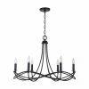 Deals 😍 Capital Lighting Sonnet 6-light Matte Black Chandelier ⌛