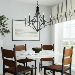 Best Sale 👍 Capital Lighting Peyton 30" 6-light Matte Black Chandelier 🎁 -Capital Lighting Shop unnamed file 2019