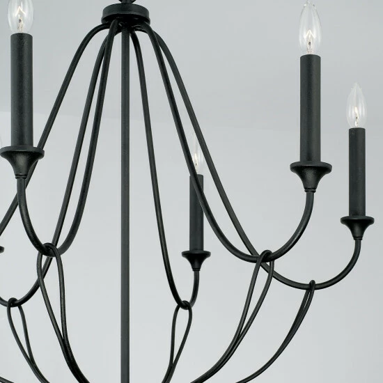 Buy ๐ Capital Lighting Bentley 30" 6-light Black Iron Chandelier ๐ฅ 3 Buy ๐ Capital Lighting Bentley 30" 6-light Black Iron Chandelier ๐ฅ - Image 3