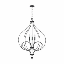 Flash Sale ๐คฉ Capital Lighting Sonnet 4-light Matte Black Foyer Pendant โจ