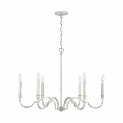 Coupon 👍 Capital Lighting Demi 6-light Winter White Chandelier ✔️