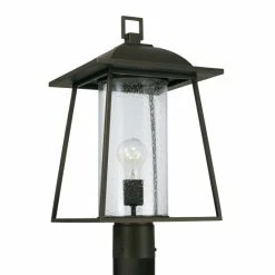 Discount 🧨 Capital Lighting Durham 10.5" 1-light Outdoor Post Lantern W/ Clear Seeded Glass Oiled Bronze 😍 -Capital Lighting Shop unnamed file 2082