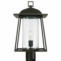Discount 🧨 Capital Lighting Durham 10.5" 1-light Outdoor Post Lantern W/ Clear Seeded Glass Oiled Bronze 😍 -Capital Lighting Shop unnamed file 2085