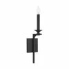 Flash Sale 💯 Capital Lighting Clint 1-light Black Iron Wall Sconce 🛒