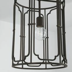 New 😉 Capital Lighting Merrick 12" 1-light Cage Pendant Old Bronze 🛒 -Capital Lighting Shop unnamed file 2183