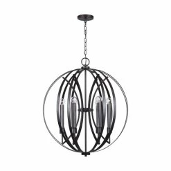 Coupon ⌛ Capital Lighting Lathem 6-light Midnight Grey Pendant 😉
