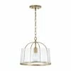Buy 😍 Capital Lighting Mason 1-light Convertible Pendant/ Semi-Flush Mount Aged Brass 🎉