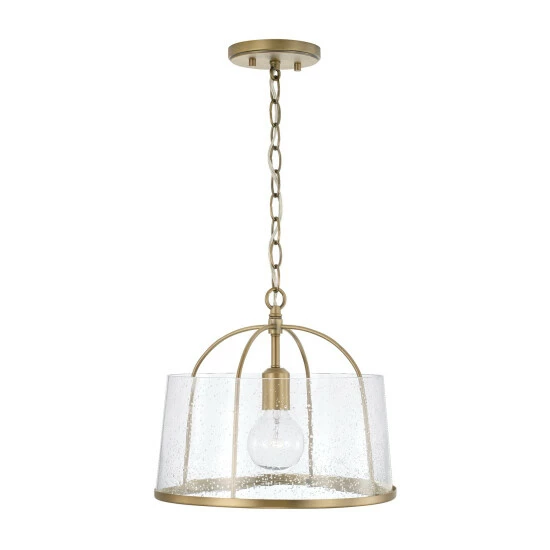 Buy 😍 Capital Lighting Mason 1-light Convertible Pendant/ Semi-Flush Mount Aged Brass 🎉 1 Buy 😍 Capital Lighting Mason 1-light Convertible Pendant/ Semi-Flush Mount Aged Brass 🎉