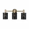 Cheapest 🎁 Capital Lighting Dax 3-light Aged Brass/Black Bath/Vanity Fixture 🥰