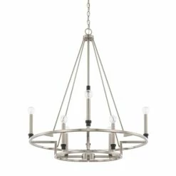 Budget ✔️ Capital Lighting Tux 8-light Black Tie Chandelier 😍