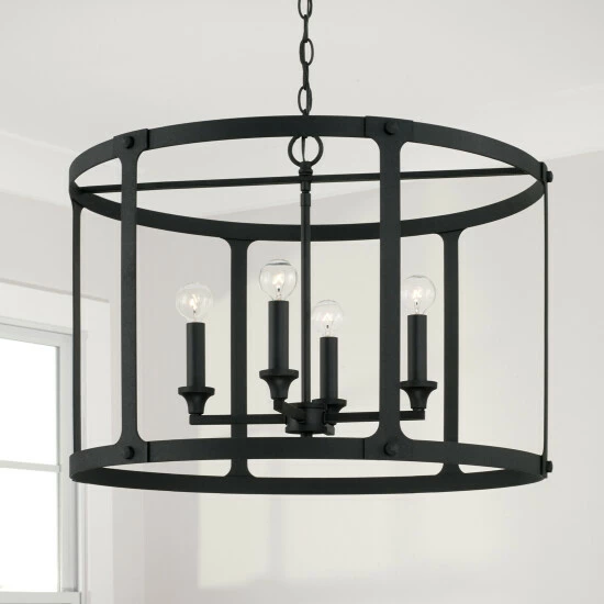 Promo π Capital Lighting Brennen 4-light Black Iron Large Pendant π₯ 2 Promo π Capital Lighting Brennen 4-light Black Iron Large Pendant π₯ - Image 2