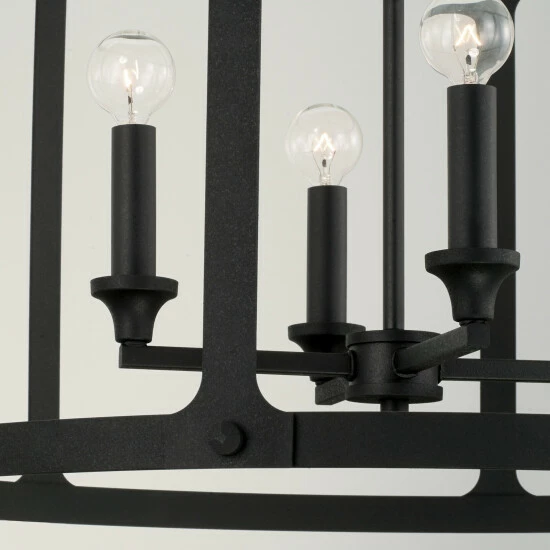 Promo π Capital Lighting Brennen 4-light Black Iron Large Pendant π₯ 3 Promo π Capital Lighting Brennen 4-light Black Iron Large Pendant π₯ - Image 3