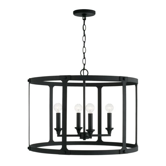 Promo π Capital Lighting Brennen 4-light Black Iron Large Pendant π₯ 4 Promo π Capital Lighting Brennen 4-light Black Iron Large Pendant π₯ - Image 4