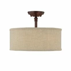 Buy 🎉 Capital Lighting Loft 3-light Burnished Bronze Semi-Flush Mount ⭐