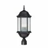 Outlet ✨ Capital Lighting Main Street 3-light Black Outdoor Post Lantern 👏