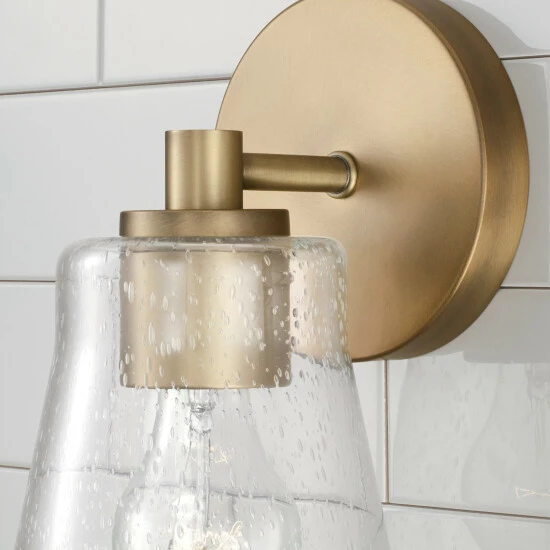 New 💯 Capital Lighting Baker 1-light Wall Sconce W/ Clear Seeded Glass Matte Black 😍 5 New 💯 Capital Lighting Baker 1-light Wall Sconce W/ Clear Seeded Glass Matte Black 😍 - Image 5