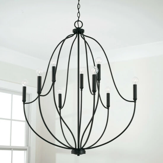 Budget ✔️ Capital Lighting Madison 9-light Chandelier Matte Black 😍 7 Budget ✔️ Capital Lighting Madison 9-light Chandelier Matte Black 😍 - Image 7