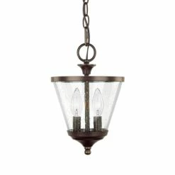 Cheapest ✔️ Capital Lighting Stanton 2-light Burnished Bronze Convertable Foyer Pendant 👍