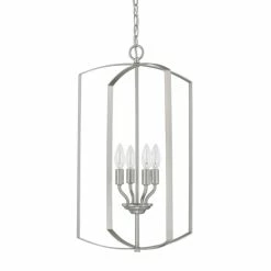 Deals 😍 Capital Lighting 4-Light Foyer Pendant Brushed Nickel 👍