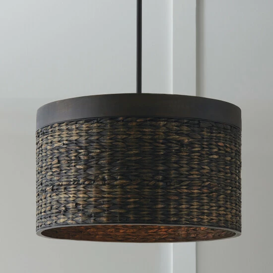 Best deal โจ Capital Lighting Tallulah 4-light Drum Pendant W/ Mango Wood & Water Hyacinth Chalk Wash ๐ 2 Best deal โจ Capital Lighting Tallulah 4-light Drum Pendant W/ Mango Wood & Water Hyacinth Chalk Wash ๐ - Image 2