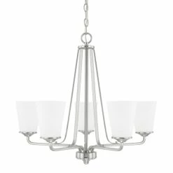 Buy 😍 Capital Lighting Braylon 5-light Chandelier Brushed Nickel 🧨
