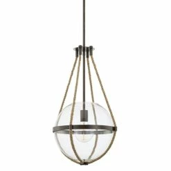 Best Sale 🧨 Capital Lighting Beaufort 1-light Nordic Grey Pendant - Nordic Grey 🥰