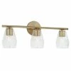 New 🔔 Capital Lighting Dena 3-light Bath/ Vanity Fixture W/ Diamond Embossed Glass Matte Black 🧨