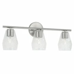 New 🔔 Capital Lighting Dena 3-light Bath/ Vanity Fixture W/ Diamond Embossed Glass Matte Black 🧨 -Capital Lighting Shop unnamed file 2314