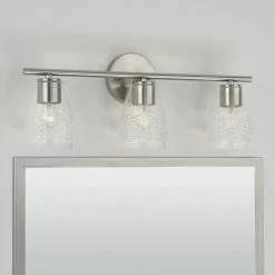 New 🔔 Capital Lighting Dena 3-light Bath/ Vanity Fixture W/ Diamond Embossed Glass Matte Black 🧨 -Capital Lighting Shop unnamed file 2316