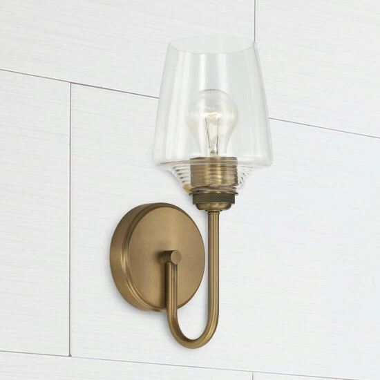 Hot Sale ⭐ Capital Lighting Miller 1-light 5.25-inch Wall Sconce W/ Clear Ribbed Glass Graphite 🧨 3 Hot Sale ⭐ Capital Lighting Miller 1-light 5.25-inch Wall Sconce W/ Clear Ribbed Glass Graphite 🧨 - Image 3