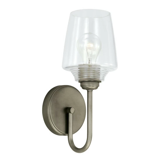 Hot Sale ⭐ Capital Lighting Miller 1-light 5.25-inch Wall Sconce W/ Clear Ribbed Glass Graphite 🧨 5 Hot Sale ⭐ Capital Lighting Miller 1-light 5.25-inch Wall Sconce W/ Clear Ribbed Glass Graphite 🧨 - Image 5
