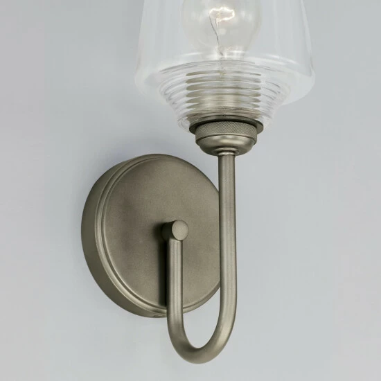 Hot Sale ⭐ Capital Lighting Miller 1-light 5.25-inch Wall Sconce W/ Clear Ribbed Glass Graphite 🧨 6 Hot Sale ⭐ Capital Lighting Miller 1-light 5.25-inch Wall Sconce W/ Clear Ribbed Glass Graphite 🧨 - Image 6