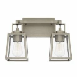 Promo 👍 Capital Lighting Kenner 2-light Antique Nickel Bath/Vanity Fixture - Antique Nickel 😀