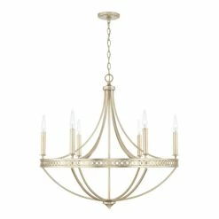 Buy 😍 Capital Lighting Isabella 30.25" 6-light Winter Gold Chandelier ✨