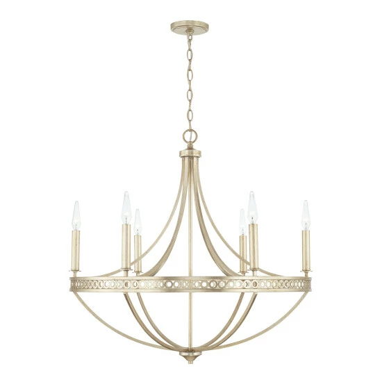 Buy 😍 Capital Lighting Isabella 30.25" 6-light Winter Gold Chandelier ✨ 1 Buy 😍 Capital Lighting Isabella 30.25" 6-light Winter Gold Chandelier ✨
