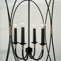New 😍 Capital Lighting Amara 4-light Matte Black/ Brass Foyer Pendant ❤️ -Capital Lighting Shop unnamed file 2372