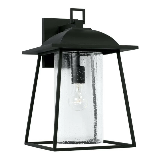 Flash Sale 🔔 Capital Lighting Durham 10.5" 1-light Outdoor Wall Lantern W/ Clear Seeded Glass Black 🎉 1 Flash Sale 🔔 Capital Lighting Durham 10.5" 1-light Outdoor Wall Lantern W/ Clear Seeded Glass Black 🎉