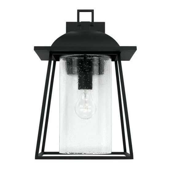 Flash Sale 🔔 Capital Lighting Durham 10.5" 1-light Outdoor Wall Lantern W/ Clear Seeded Glass Black 🎉 4 Flash Sale 🔔 Capital Lighting Durham 10.5" 1-light Outdoor Wall Lantern W/ Clear Seeded Glass Black 🎉 - Image 4