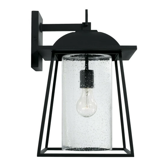 Flash Sale 🔔 Capital Lighting Durham 10.5" 1-light Outdoor Wall Lantern W/ Clear Seeded Glass Black 🎉 5 Flash Sale 🔔 Capital Lighting Durham 10.5" 1-light Outdoor Wall Lantern W/ Clear Seeded Glass Black 🎉 - Image 5